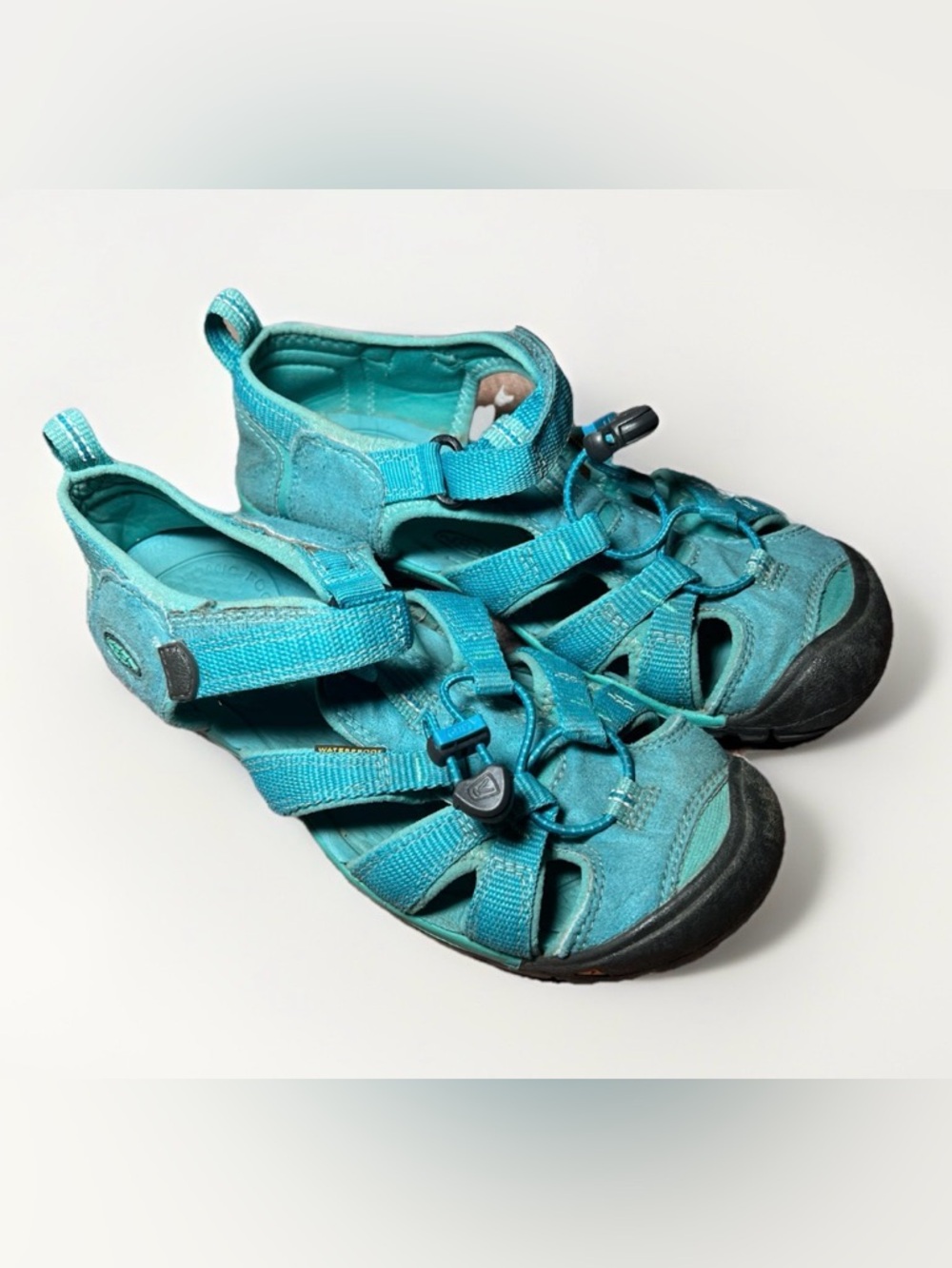 Keen Youth 3 Teal Newport Outdoor Closed-Toe Sandals Waterproof